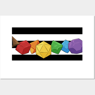 Pride Dice Straight Ally Flag Posters and Art